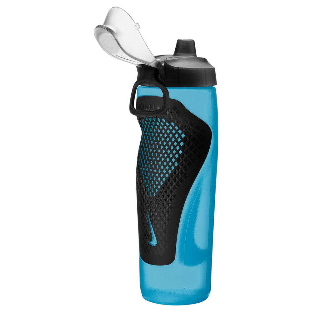 Nike Refuel Bottle Locking Lid 24oz - Baltic Blue/Black/Black Iridescent | Allens Of Kingsbury
