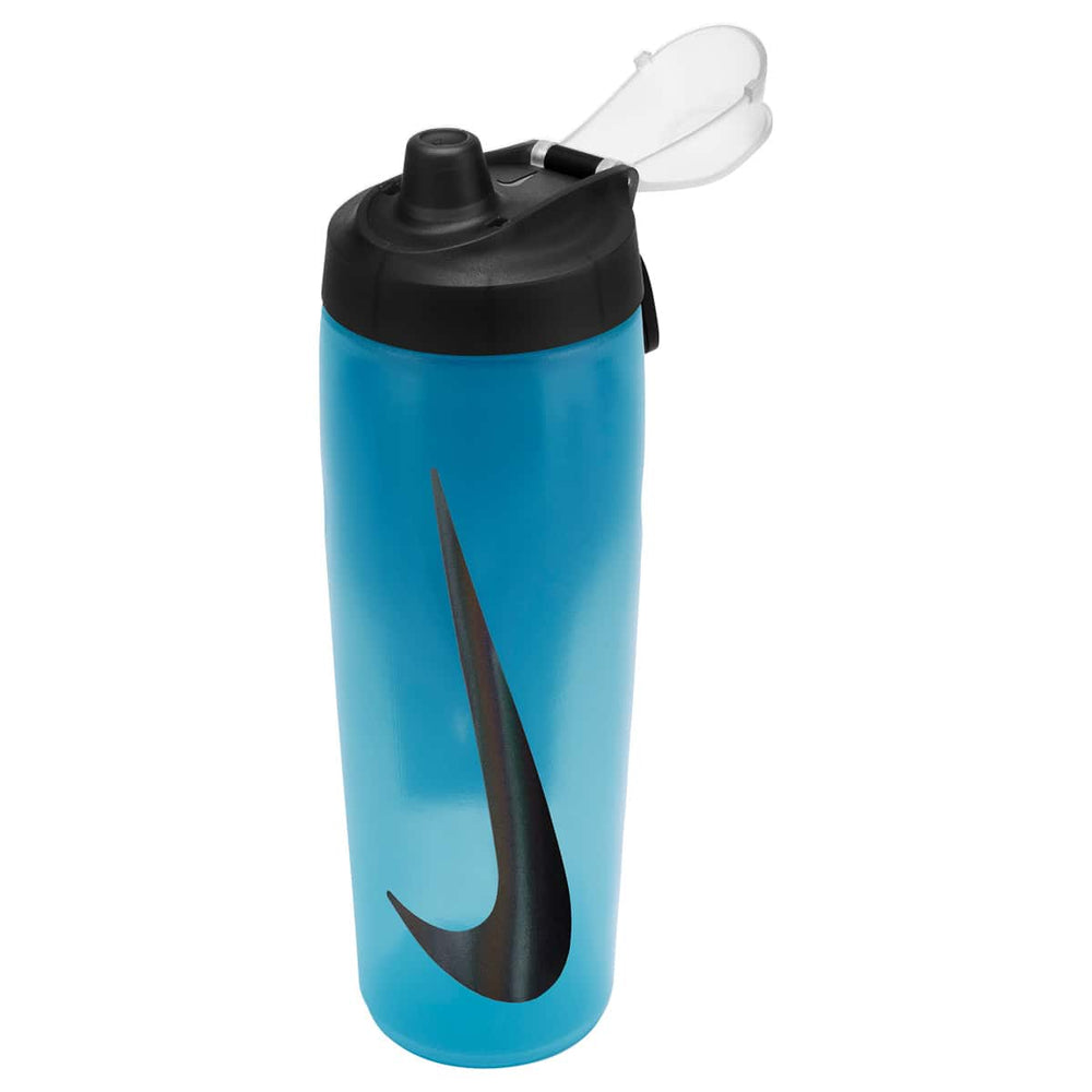 Nike Refuel Bottle Locking Lid 24oz - Baltic Blue/Black/Black Iridescent | Allens Of Kingsbury