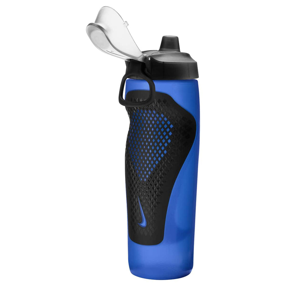 Nike Refuel Bottle Locking Lid 24oz - Game Royal/Black/Silver Iridescent | Allens Of Kingsbury