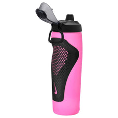 Nike Refuel Bottle Locking Lid 24oz - Pink Spell/Black/Silver Iridescent | Allens Of Kingsbury