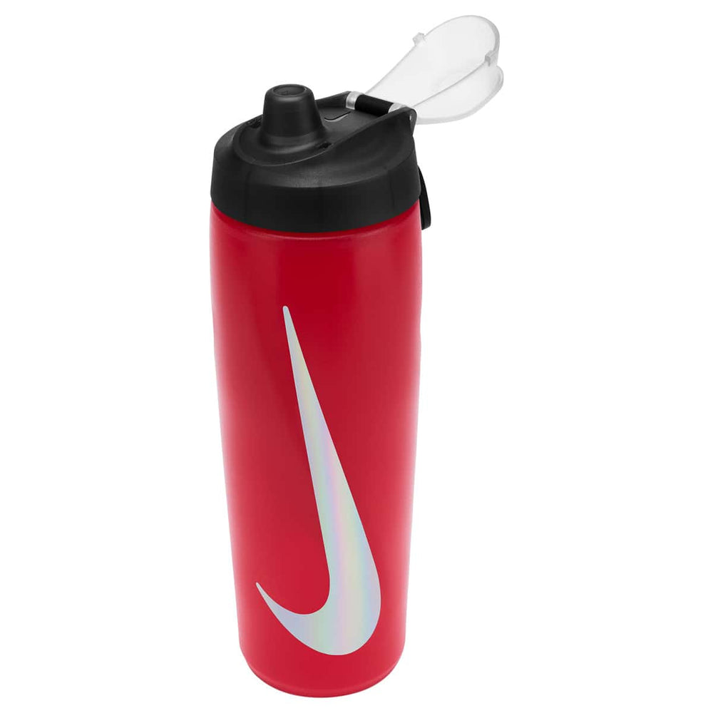 Nike Refuel Bottle Locking Lid 24oz - University Red/Black/Silver Iridescent | Allens Of Kingsbury