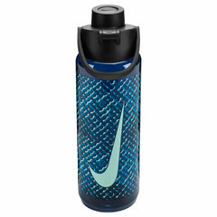 Nike TR Renew Recharge Chug Bottle 24oz Graphic - Blue Void/Black/Green Abyss/Mint Foam | Allens Of Kingsbury