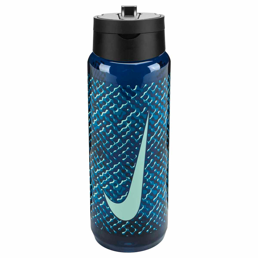 Nike TR Renew Recharge Straw Bottle 24oz Graphic - Blue Void/Black/Green Abyss/Mint Foam | Allens Of Kingsbury