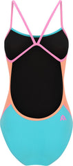 Amanzi Girls Pastella Proback One Piece Swimsuit - Orange/Blue