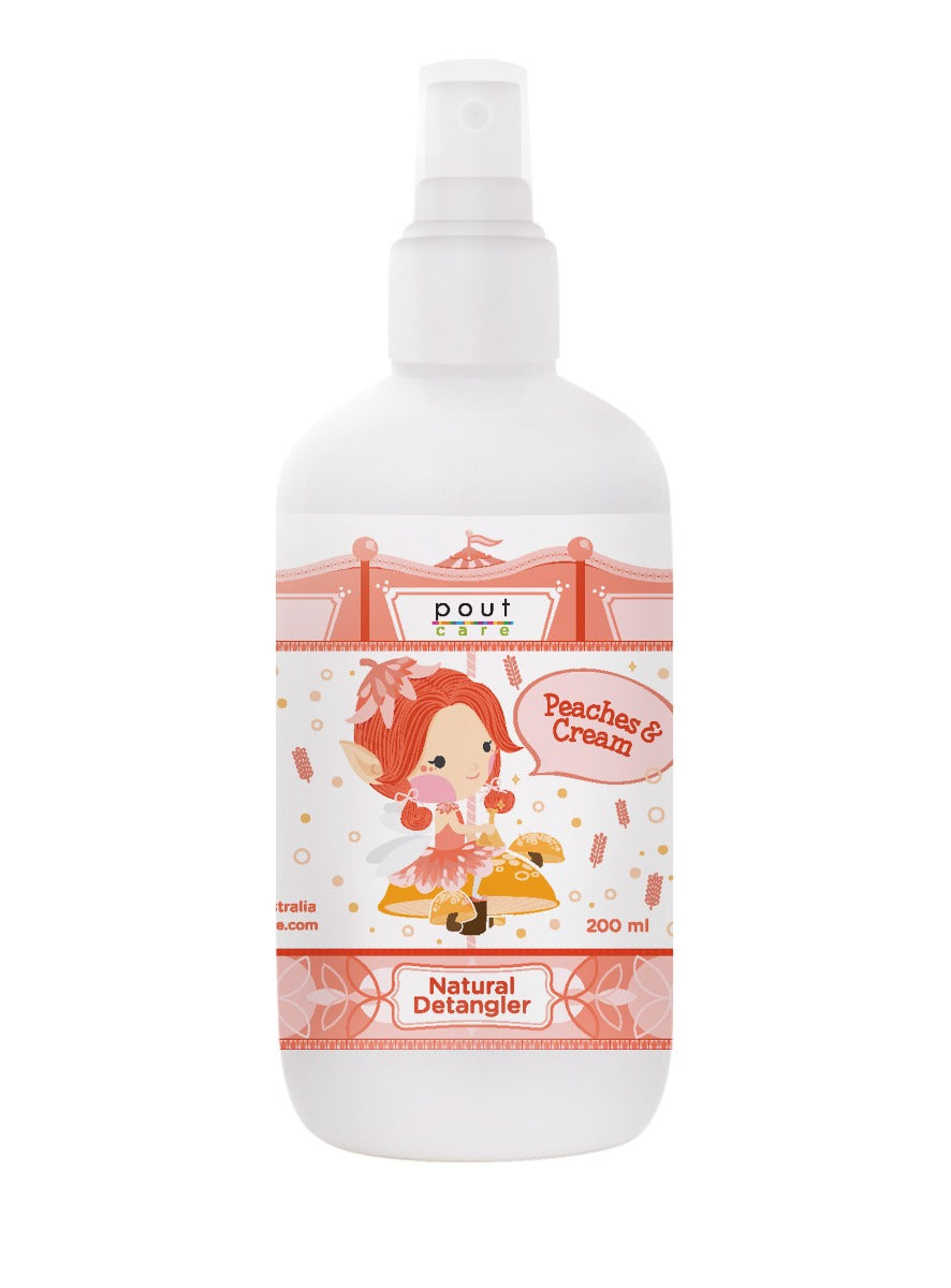 Pout Care Peaches & Cream Natural Detangler 200ml | Allens Of Kingsbury