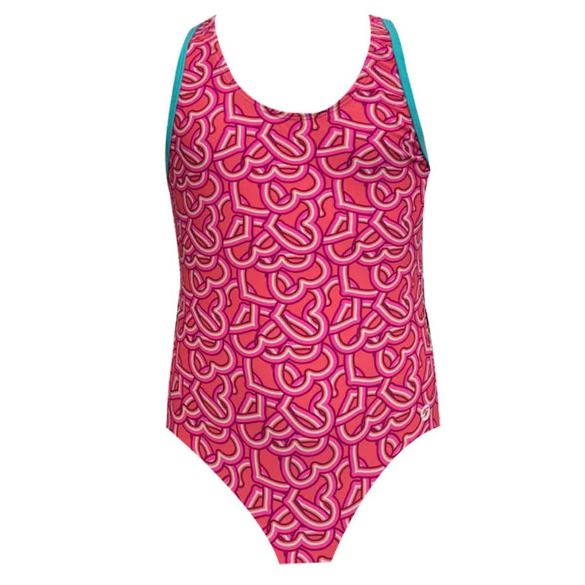 Ras Girls Joy Casual Back Swimsuit - Pink/Multi | Allens Of Kingsbury