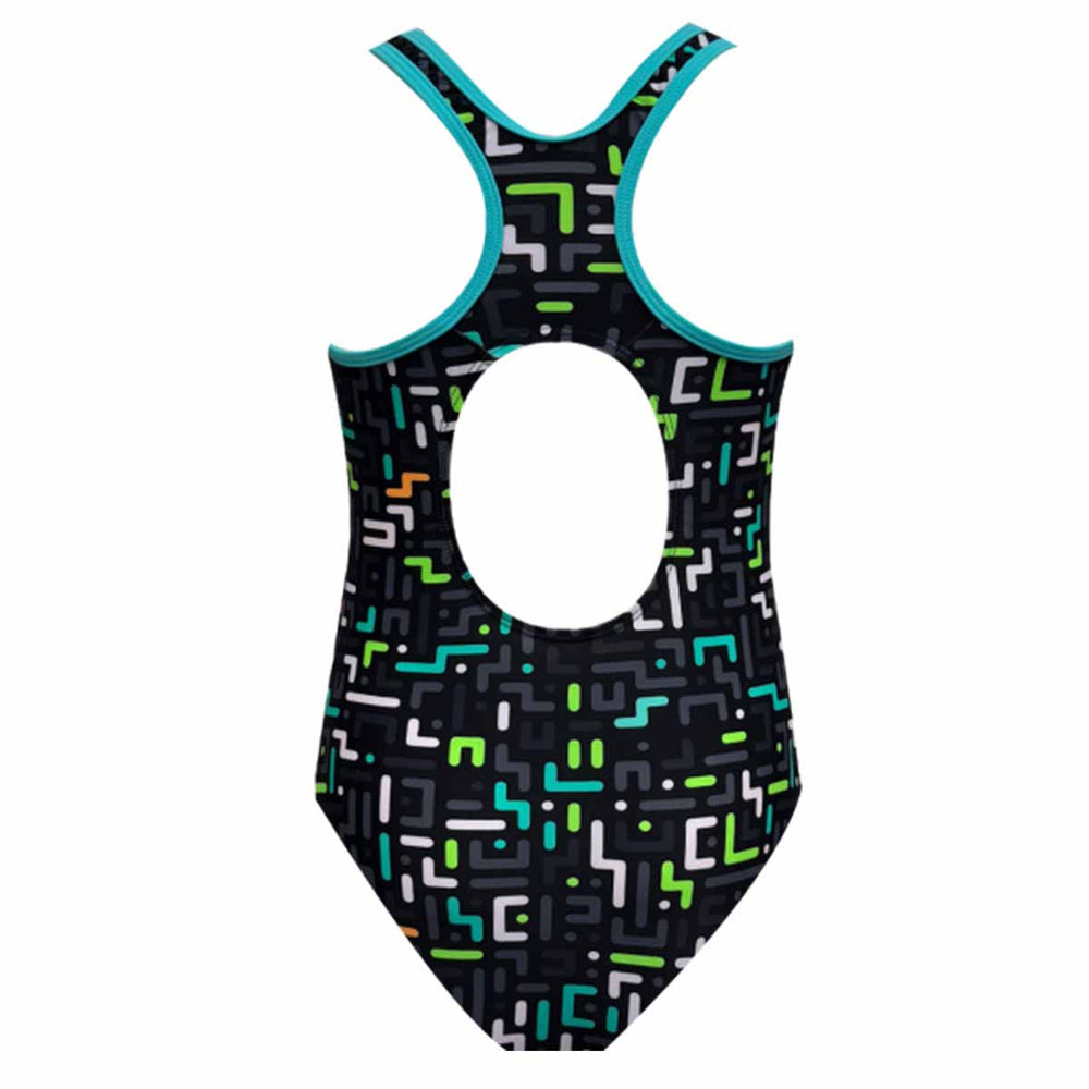 Ras Girls Gya Sport Back Swimsuit - Black/Multi | Allens Of Kingsbury