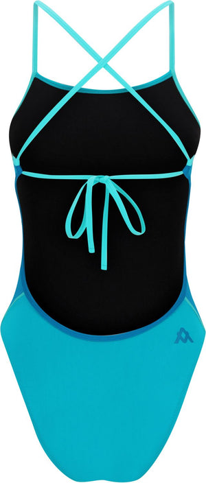 Amanzi Girls Reef Tie Back One Piece Swimsuit - Blue