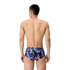 Speedo Mens ML Printed 13.5cm Brief - Glitchy Garden/Black | Allens Of Kingsbury