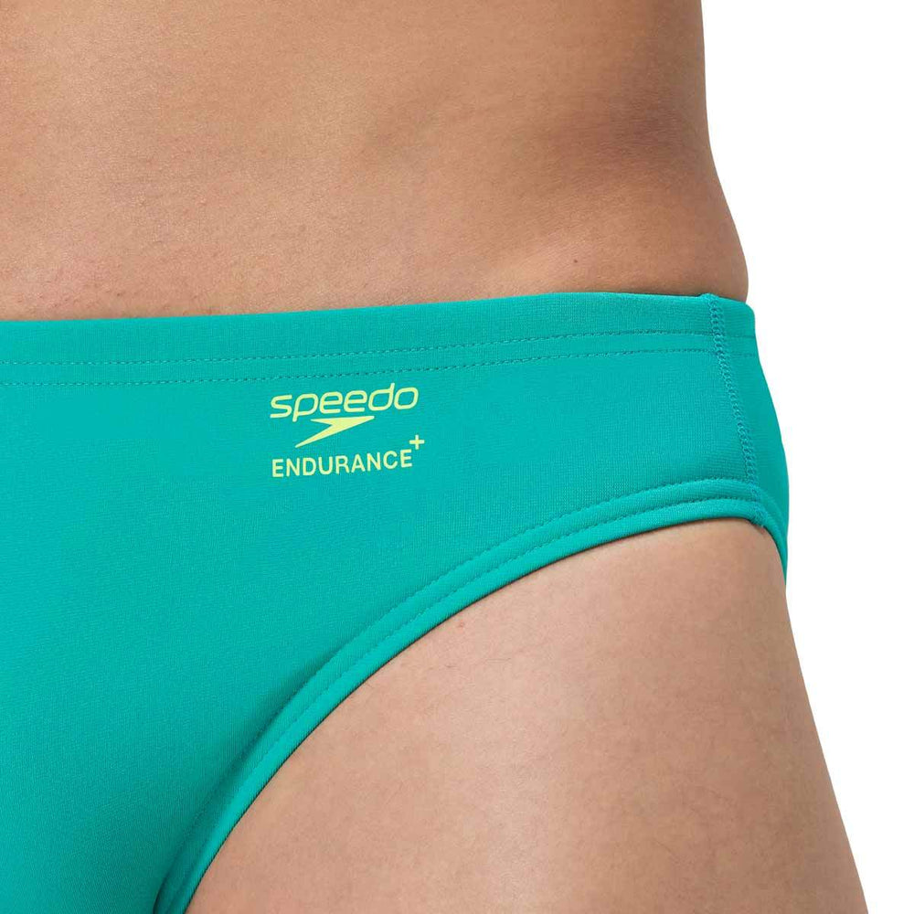 Speedo Mens ML Solid Brief - Turquoise Gem/Hyper Yellow | Allens Of Kingsbury
