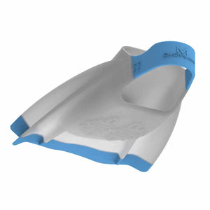 Blue Speedo DMC Elite Fins for diving and training, showing the streamlined design and adjustable foot pocket.