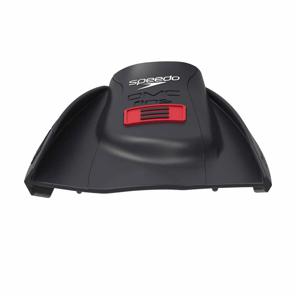 Speedo DMC Elite Max Fins in black, lightweight swim fins designed for efficient kicking and enhanced swimming performance