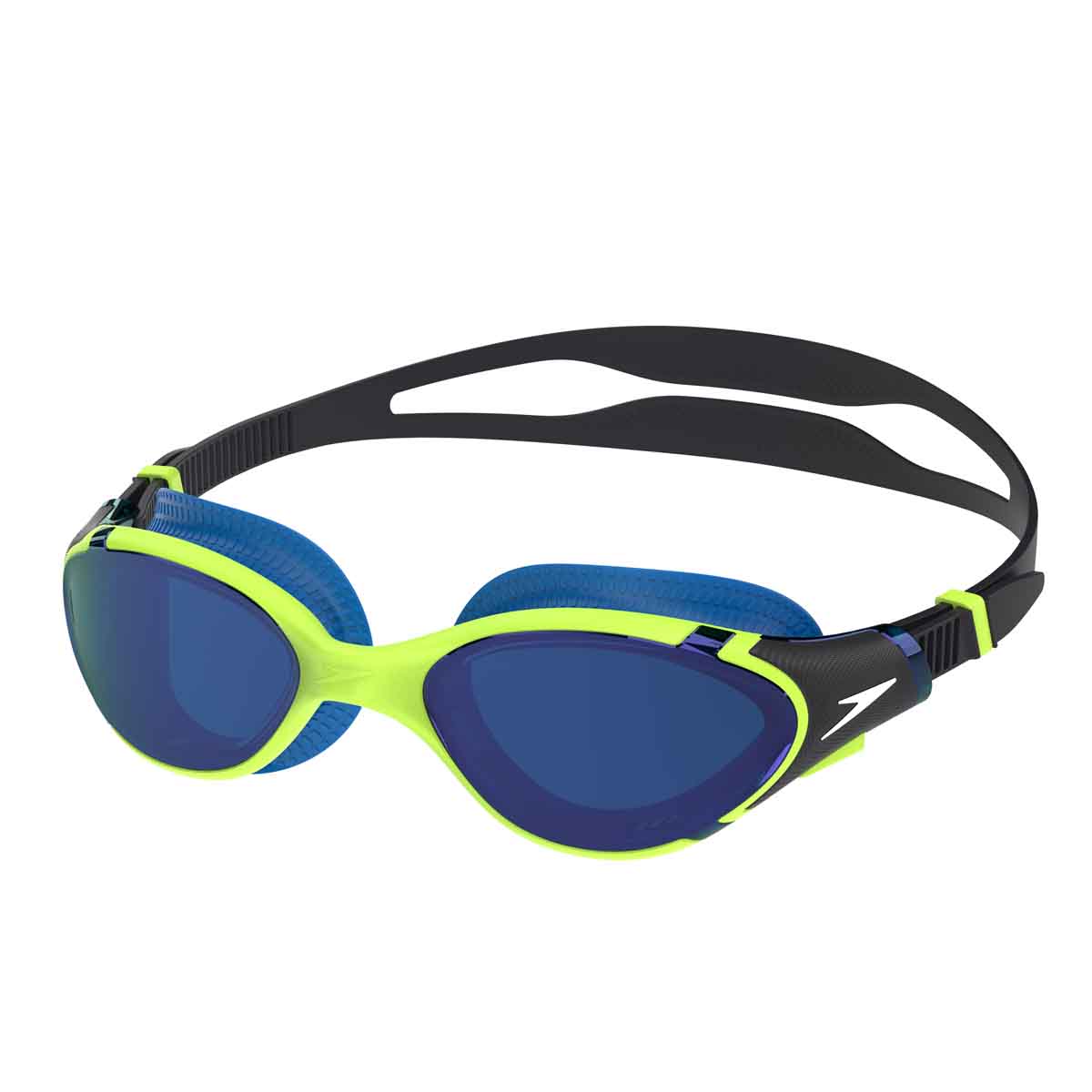Speedo Biofuse 2.0 Mirror Goggle - Electric Lime/Cobalt/Iris Mirror | Allens Of Kingsbury