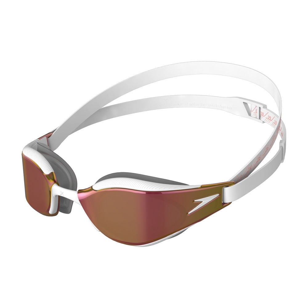 Speedo Fastskin Hyper Elite Mirror Goggle - White | Allens Of Kingsbury