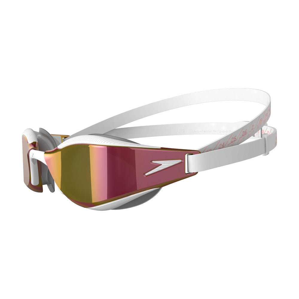 Speedo Fastskin Hyper Elite Mirror Goggle - White | Allens Of Kingsbury