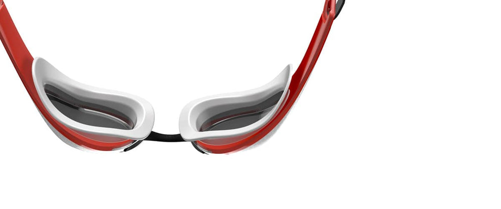 Speedo Fastskin Pure Focus Mirror Goggle - Siren Red/Black/White/Picton Blue | Allens Of Kingsbury