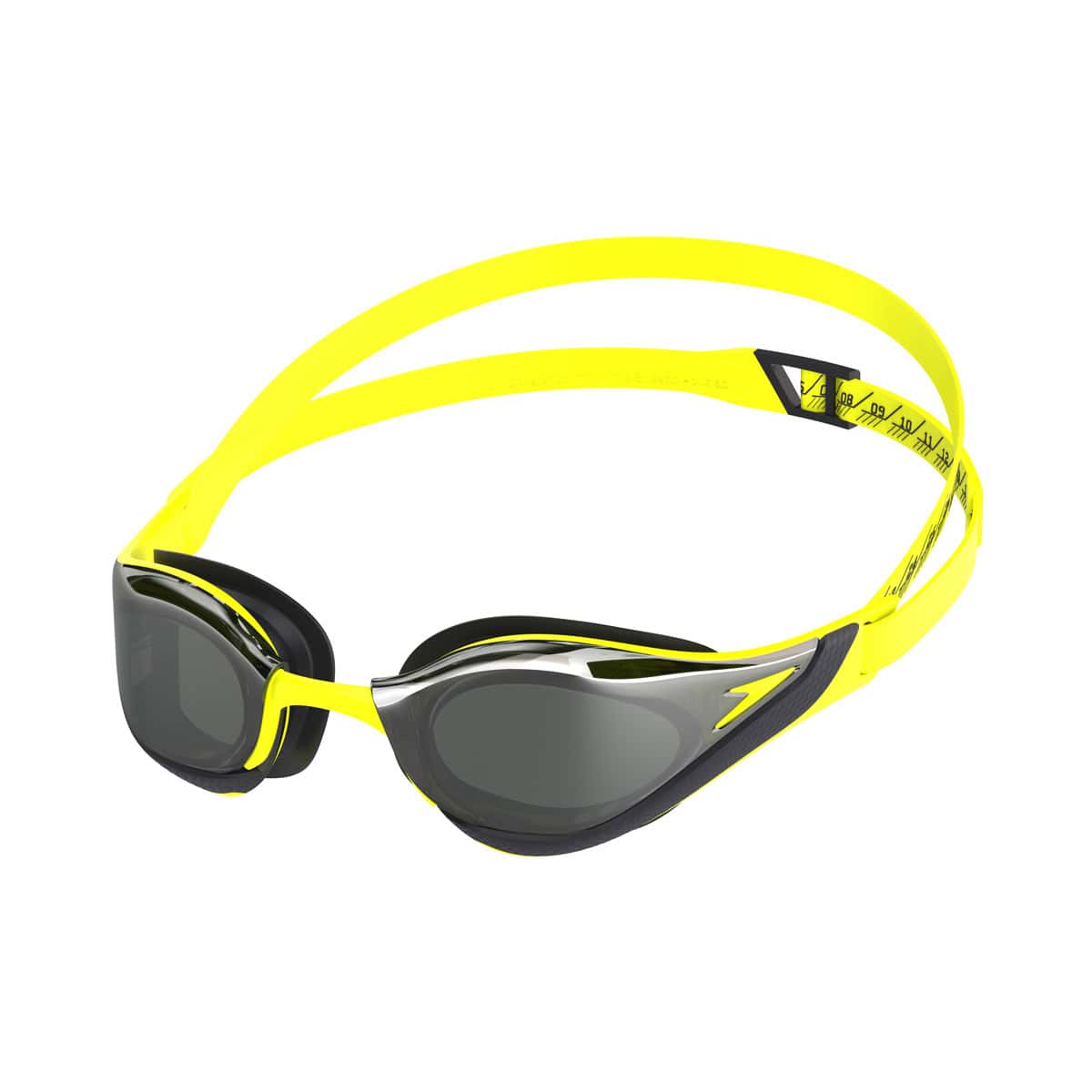 Speedo Fastskin Pure Focus Mirror - Hyper Yellow/Smoke/Silver Mirror | Allens Of Kingsbury