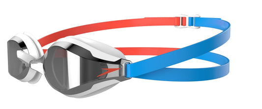 Speedo Fastskin Speedsocket 2 Mirror Goggle - Siren Red/Picton Blue/Smoke/Silver | Allens Of Kingsbury 1200