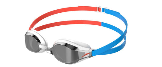 Speedo Fastskin Speedsocket 2 Mirror Goggle - Siren Red/Picton Blue/Smoke/Silver | Allens Of Kingsbury 1200
