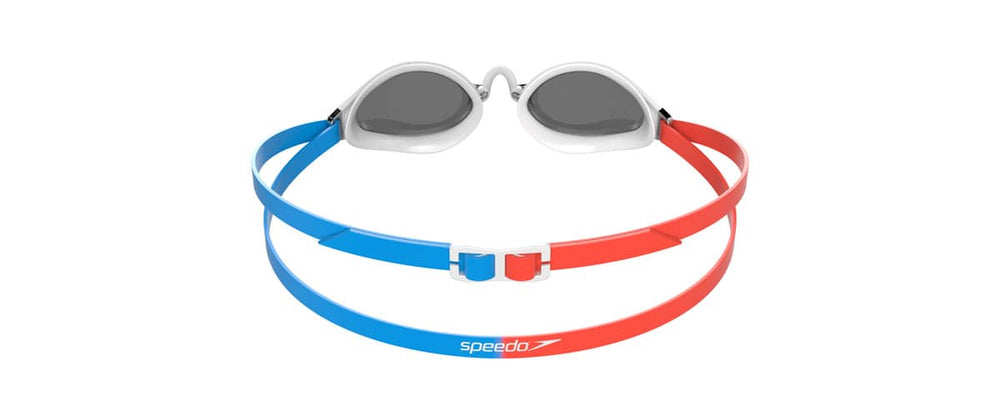 Speedo Fastskin Speedsocket 2 Mirror Goggle - Siren Red/Picton Blue/Smoke/Silver | Allens Of Kingsbury