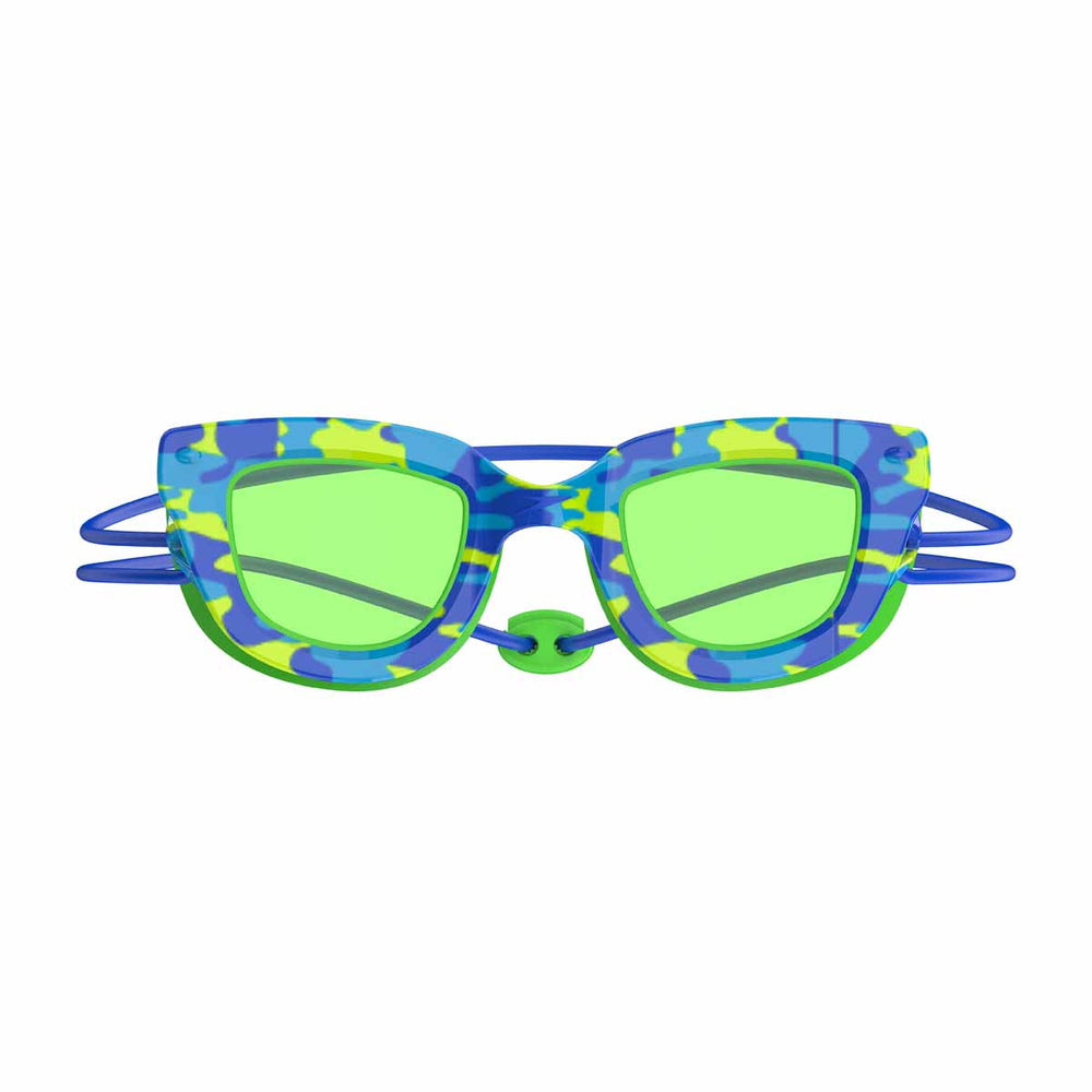 Speedo Kids Sunny G Pop Seasiders Print - Speedo Blue Camo/Jello Green | Allens Of Kingsbury