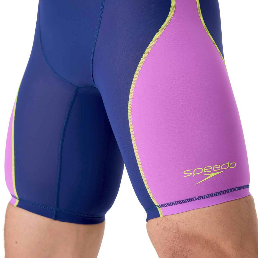 Speedo Mens Fastskin HyperSpark Solid Jammer - Purple/Navy | Allens Of Kingsbury