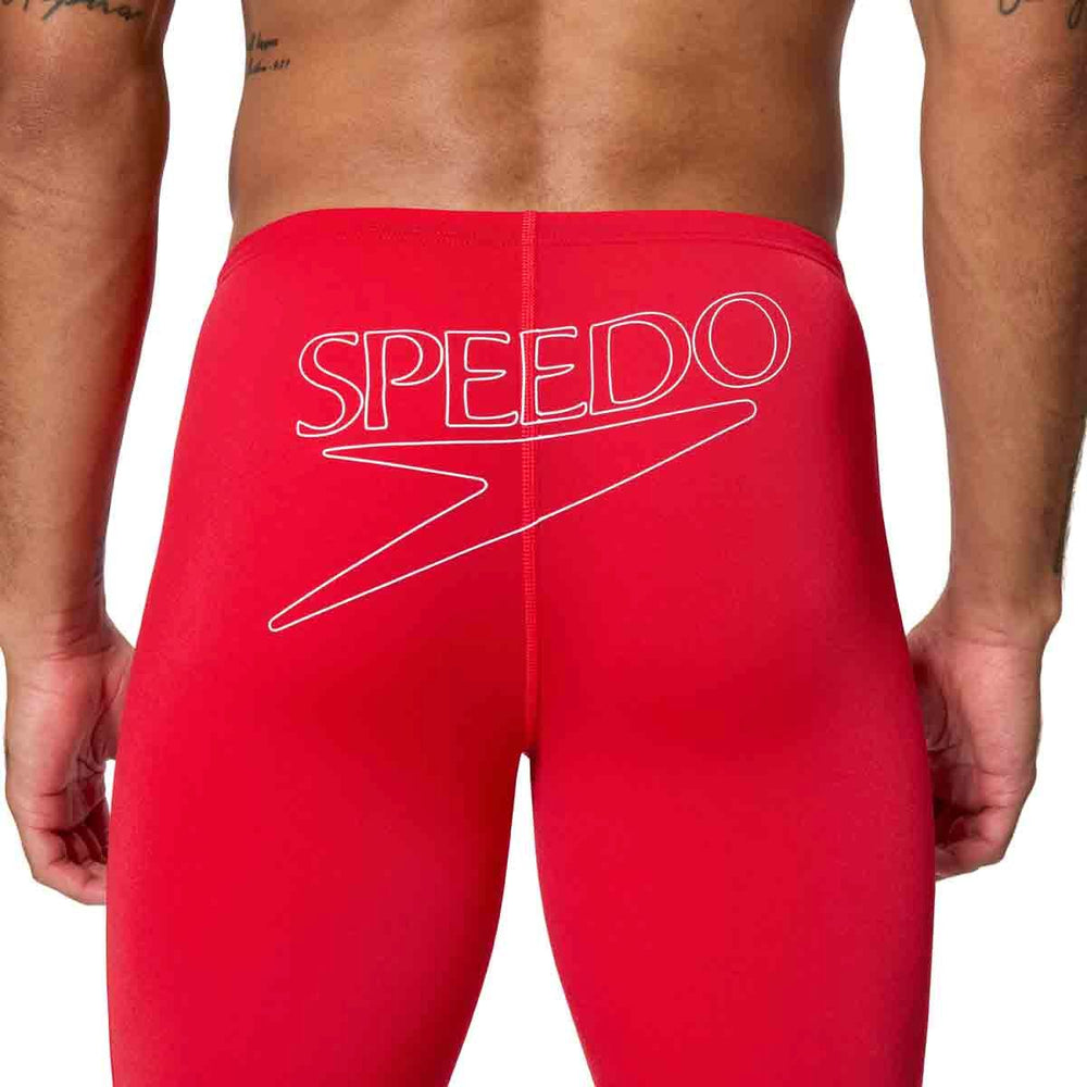 Speedo Mens Endurance+ Logo Jammer - High Risk Red | Allens Of Kingsbury