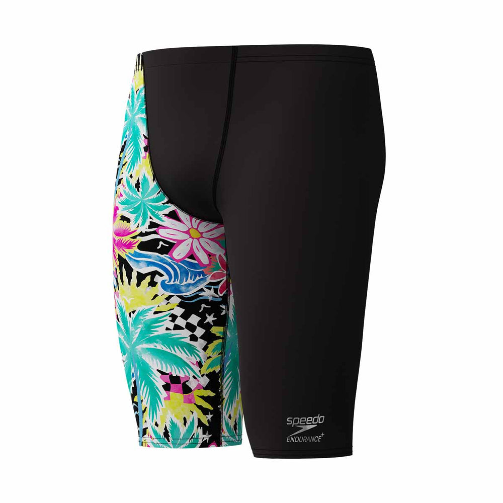 Speedo Mens ML One-Leg Printed Jammer - Tropicana/Black | Allens Of Kingsbury