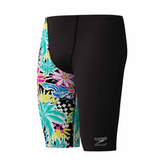 Speedo Mens ML One-Leg Printed Jammer - Tropicana/Black | Allens Of Kingsbury