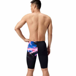 Speedo Mens ML Placement Printed Jammer - Electro Static/Black | Allens Of Kingsbury