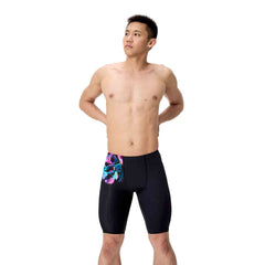 Speedo Mens ML Placement Printed Jammer - Glitchy Garden/Black | Allens Of Kingsbury