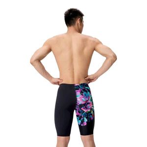 Speedo Mens ML Placement Printed Jammer - Glitchy Garden/Black | Allens Of Kingsbury