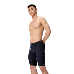 Speedo Mens ML Placement Printed Jammer - Glitchy Garden/Black | Allens Of Kingsbury