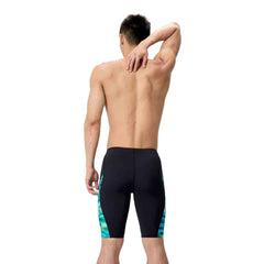 Speedo Mens ML Printed Side Spliced Jammer - Sunset Grove/Black | Allens Of Kingsbury