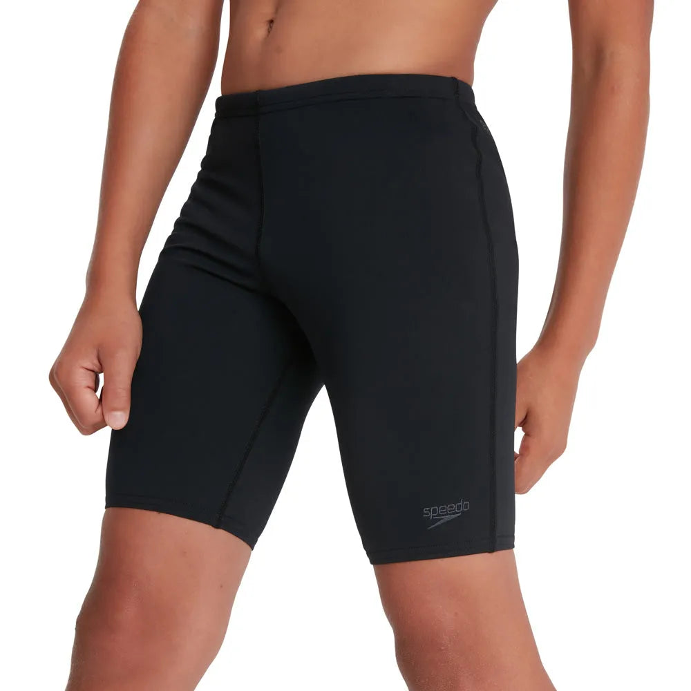 Speedo Boys Eco Endurance+ Jammer, 5-6 years, navy blue swim jammer with sleek design for young swimmers.