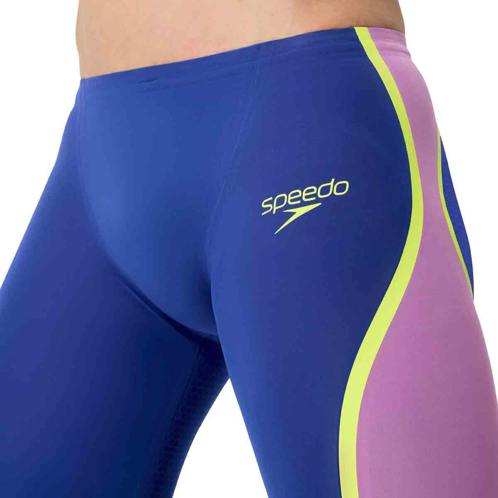 Speedo Mens Fastskin LZR Pure Intent 2.0 Jammer - Noble Navy/Jelly/Hyper Yellow | Allens Of Kingsbury