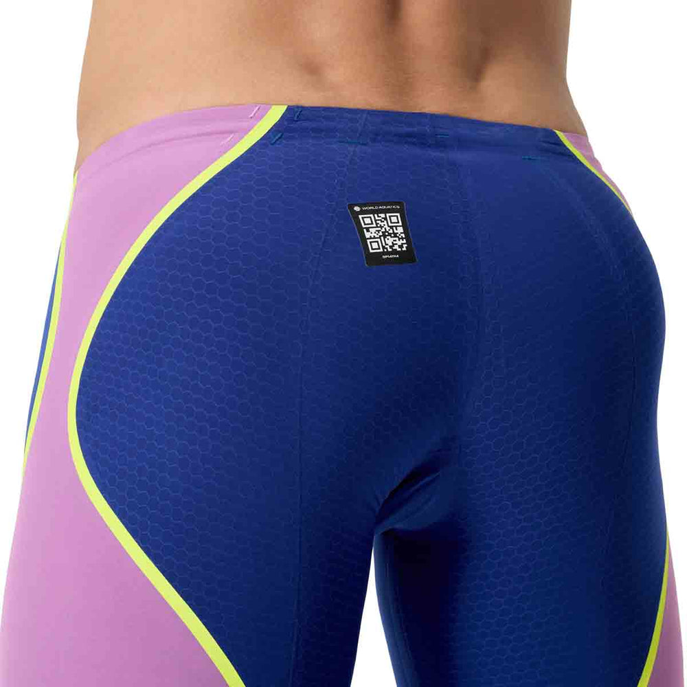 Speedo Mens Fastskin LZR Pure Intent 2.0 Jammer - Noble Navy/Jelly/Hyper Yellow | Allens Of Kingsbury