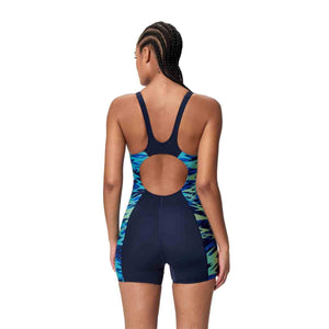 Speedo Womens HyperBoom Splice Muscleback Legsuit - Peacoat/Deep Sapphire | Allens Of Kingsbury