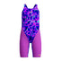 Speedo Fastskin Junior Endurance+ Max Openback Kneeskin - Cave Current/Neon Jelly
