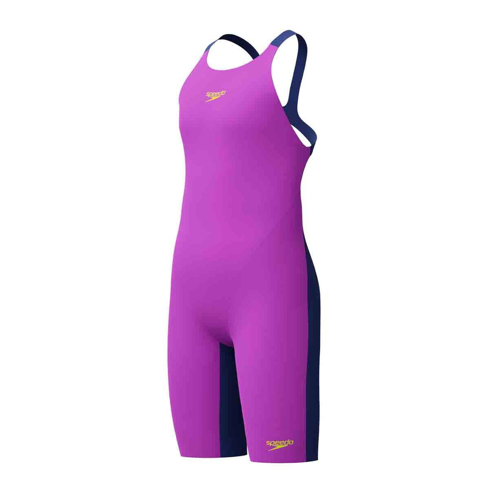 Speedo Fastskin Junior Endurance+ Max Openback Kneeskin - Neon Jelly/Noble Navy | Allens Of Kingsbury