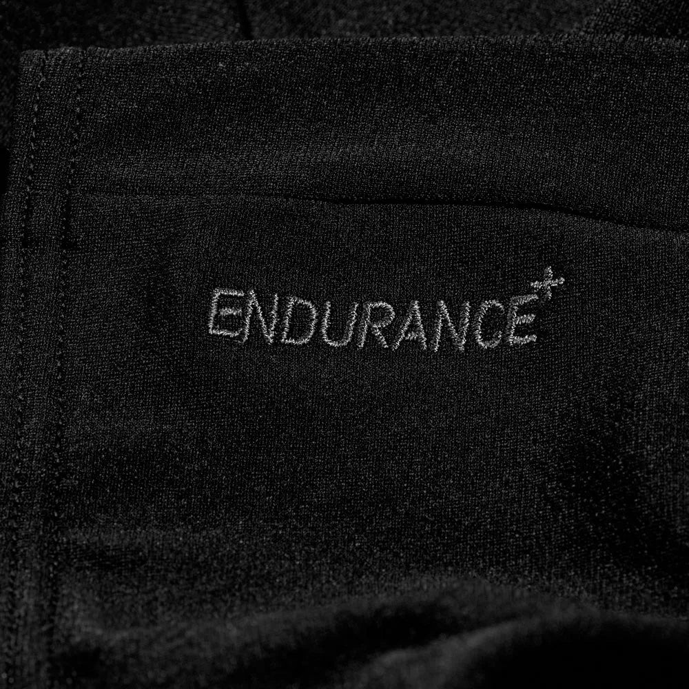 Speedo girls ECO Endurance+ black legsuit for ages 7-8, designed for swimming with durable, eco-friendly fabric.