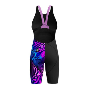 Speedo Girls Fastskin Junior LZR Ignite Kneeskin - Black/Purple | Allens Of Kingsbury