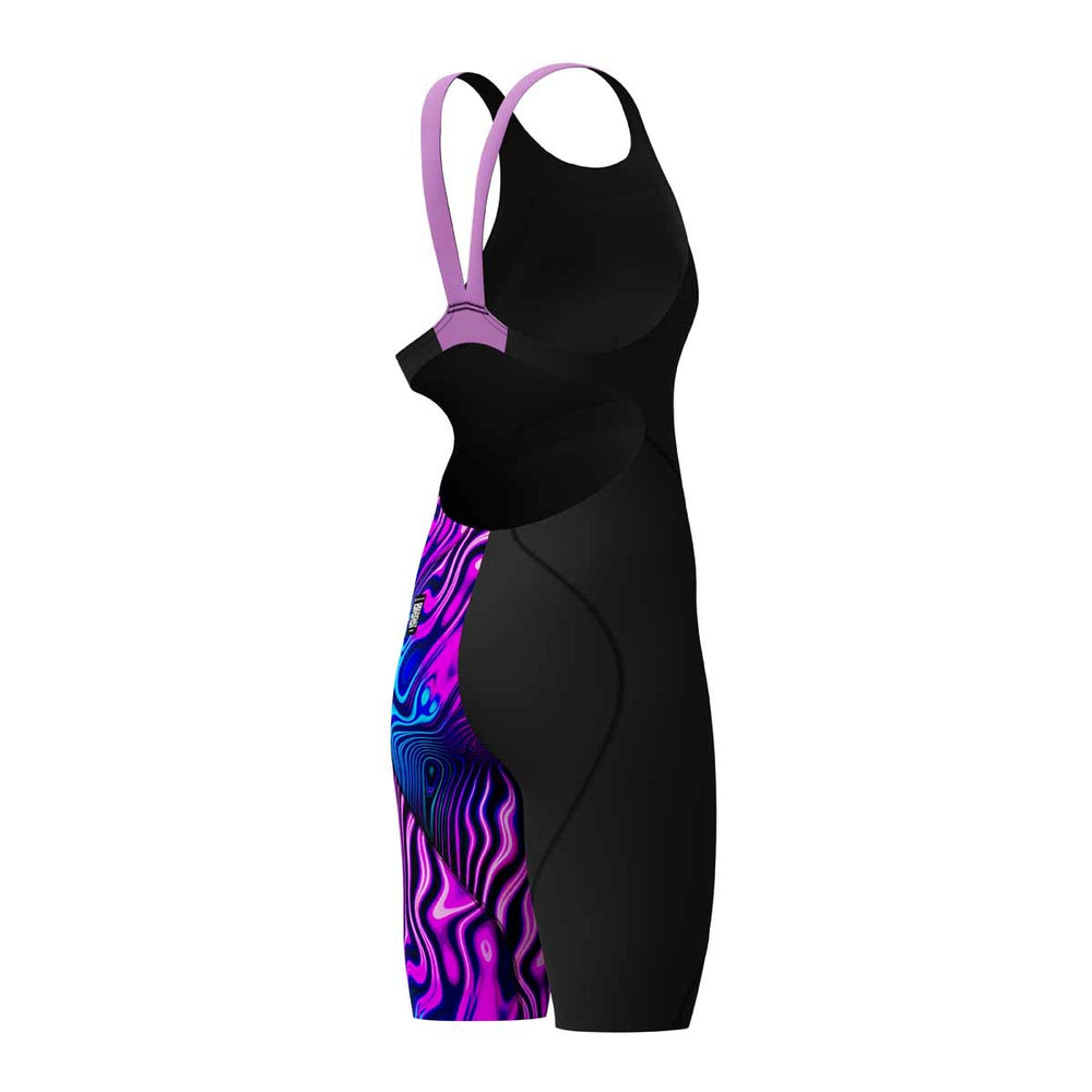 Speedo Girls Fastskin Junior LZR Ignite Kneeskin - Black/Purple | Allens Of Kingsbury