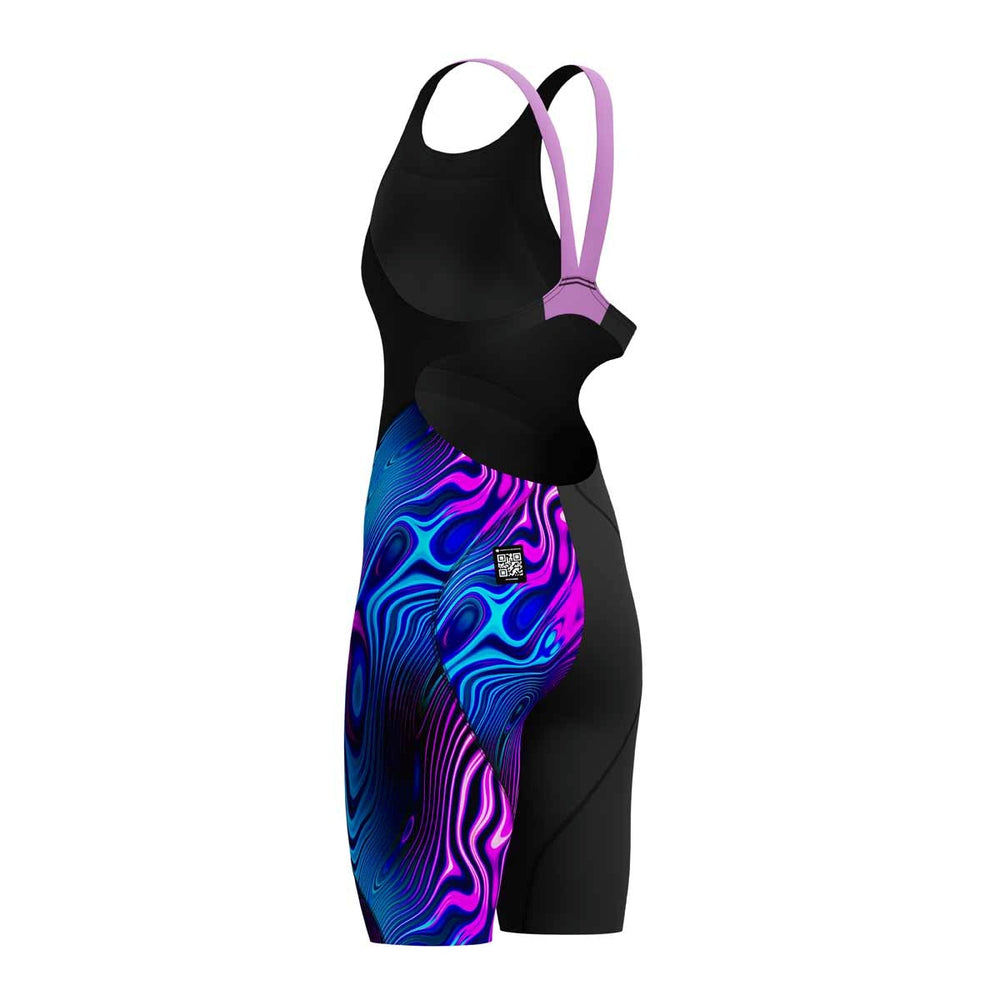 Speedo Girls Fastskin Junior LZR Ignite Kneeskin - Black/Purple | Allens Of Kingsbury