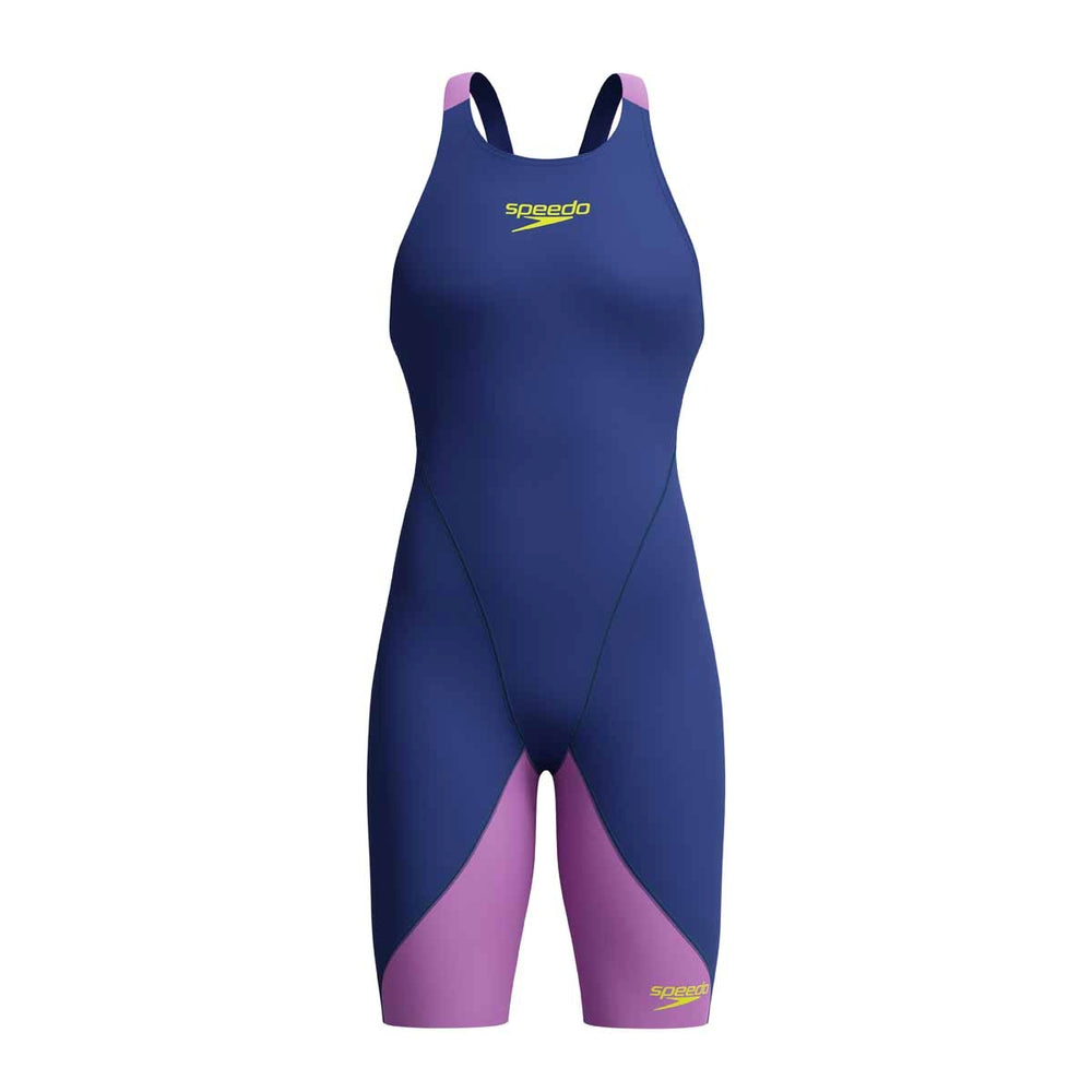Speedo Girls Fastskin Junior LZR Ignite Kneeskin - Navy/Purple | Allens Of Kingsbury