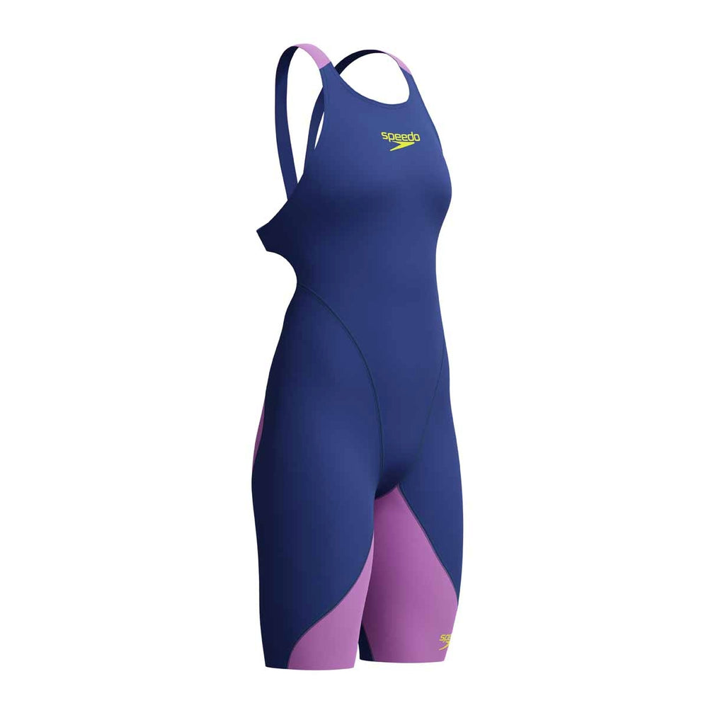 Speedo Girls Fastskin Junior LZR Ignite Kneeskin - Navy/Purple | Allens Of Kingsbury