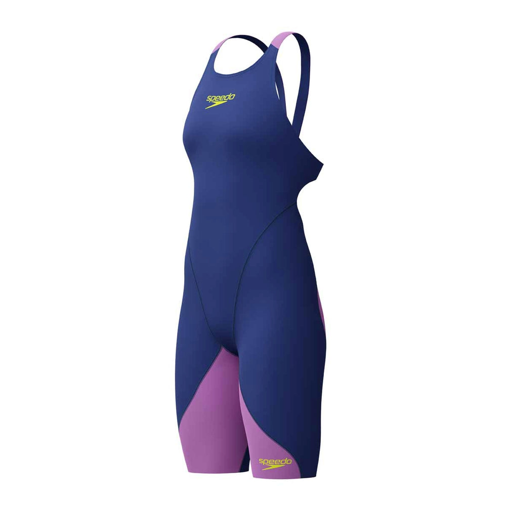 Speedo Girls Fastskin Junior LZR Ignite Kneeskin - Navy/Purple | Allens Of Kingsbury
