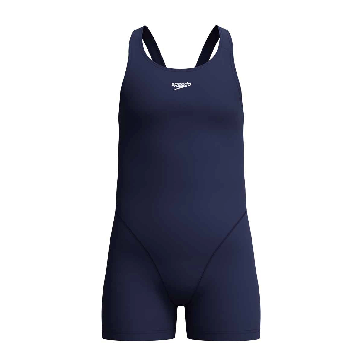 Speedo Girls ECO Endurance+ Legsuit - Navy | Allens Of Kingsbury