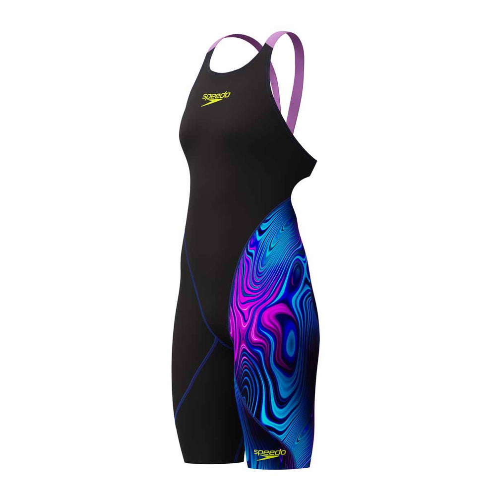 Speedo Womens Fastskin LZR Ignite Kneeskin - Black/Purple | Allens Of Kingsbury