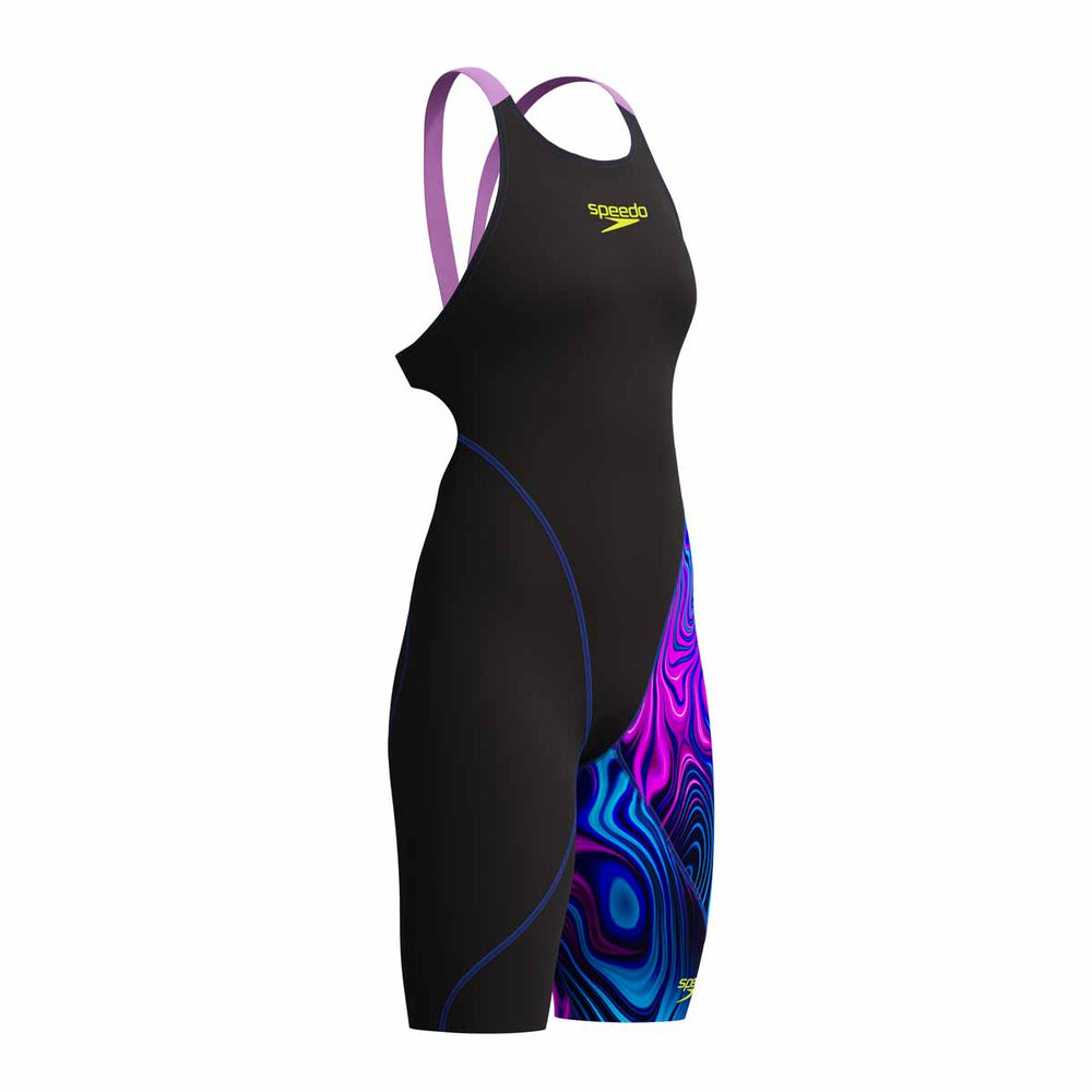 Speedo Womens Fastskin LZR Ignite Kneeskin - Black/Purple | Allens Of Kingsbury